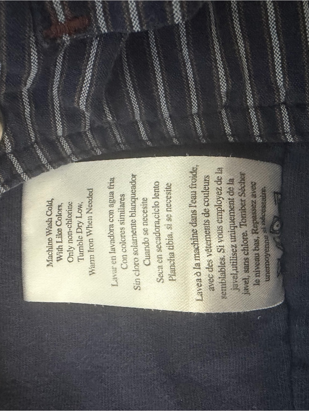 Vintage Disney Navy Pinstripe Overalls with Embroidered Pooh - Picture 7 of 7